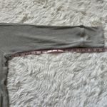 Monrow Top Oversized Crop Henley Thermal Shirt Star Embroidered Long Sleeve S Photo 9