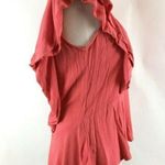 Harlowe $ Graham Harlowe & Graham Textured Ruffle Blouse Cap Sleeve Photo 3