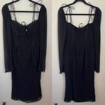 House Of CB  Dress OPHELIA BLACK CUTOUT‎ MIDI DRESS size Medium NWOT Photo 4