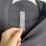 Lou & grey Black Cowl Neck Waffle Knit Sweater, Size S Petite, Like New Photo 1