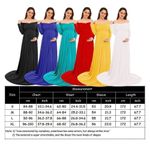 NEW Maternity Off Shoulder Half Circle Gown Photo Shoot Maxi Dress S Photo 2