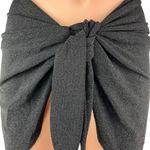 Nookie  Black Tie Knot Fitted Summer Coverup Beach Swim Mini Skirt One Size Photo 3