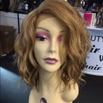 Short blonde mix wavy bob Lacefront Wig 2020 Photo 2