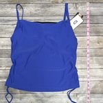 Skye Cobalt Blue Velveteen Polka Dot Tankini NOS Medium D Cup Underwire Ruching Photo 9