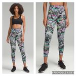 Lululemon NEW!  Size 2 Fast and Free HR Tight 25” Running Leggings Paint Multi Photo 1