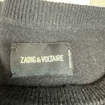 Zadig & Voltaire  Cici Star Patch Cashmere Sweater Jumper Pullover Size XS Black Photo 7