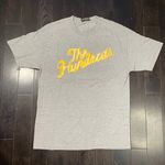 The Hundreds Y2K Skater Street Style Yellow Script Logo Gray T-shirt Sz Large Photo 1