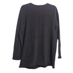 J.Jill  Pure Jill Dark Charcoal Soft Touch Cotton Long Sleeve Top Size M Photo 1
