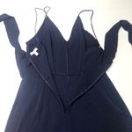 Abound  Navy V-Neck Tie Waist Jumpsuit Small Photo 8