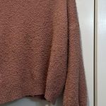 Hippie Rose  Women's Cozy Sweater - Pink size medium. Photo 3