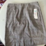 Tribal Gray Plaid Pencil Skirt Size 10 Photo 1