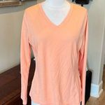 Bimini Bay Peach V Neck Long Sleeve Top Womens Large Size undefined Photo 0