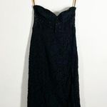 Fame and Partners Mariposa Black Lace Strapless Midi Dress Size 2 Photo 2