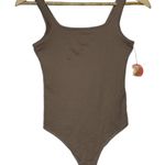 Abercrombie & Fitch NEW  Soft A&F Tan Brown Sleeveless Tank Bodysuit Size Small S Photo 1