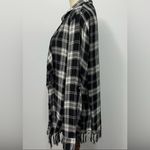 Willow & Clay Plaid Cardigan with Fringe Detail Photo 2