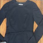 Jil Sander Jill Sanders Elegant Black Long Sleeve midi Dress Photo 2