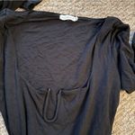 Good American  Stretch Jersey U Ring Bodysuit Long Sleeve Black- Size Medium (2) Photo 13