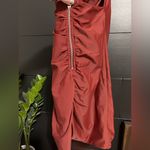 Tiger Mist  Sleeveless Ruched Formal Mini Dress Tie Back Women’s M NWOT Photo 3