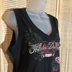 Harley Davidson Vintage 1990s Y2K Black Tank Top Marysville Washington Jrs Large Photo 1