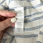 Rails  Jasmine Mini Dress in Marine Blue Stripe Linen Blend Smocked Waist Size S Photo 6