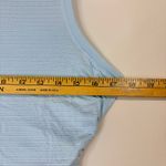 Halara  Women’s Sleeveless Crisscross Back Cropped Tank Top Light Blue XS NWT Photo 5