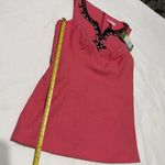 Lilly Pulitzer NWT Rhinestone Embellished Beaded Jacky Top Watermelon Sz 00 Photo 5