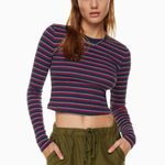 Aritzia TNA Ribbed Cropped Long sleeve  Photo 0