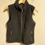 J.Crew  Mercantile Fleece Teddy Bear Sherpa Full Zip Vest Black Gold- Size XS Photo 1