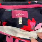 Cute Joules navy pink floral solid quality cotton top Size 4 Photo 4