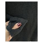 Athleta Coaster Luxe V-Neck Sweatshirt Darkest Gray Size Small Photo 9