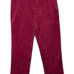 Blair Vintage 1990s Corduroy Pants Size 12 Maroon High Rise Tapered Photo 0