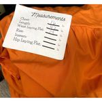 Cider NEW Boho Ruffled Sleeveless Tie Back Midi V Neck Tiered Dress M Orange #3116 Photo 6