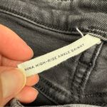 Rag and Bone  Grey Nina High Rise Skinny Ankle Jeans Womens 30 Raw Hem Stretch Zip Photo 10