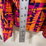 NWT D'IYANU Chichima African Print Blazer Romper (Orange Abstract Leaves) Large Photo 3