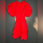 Show Me Your Mumu NWT  Red Ruffled Jennie Ann Mini Dress Photo 3
