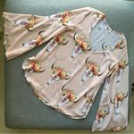 Show Me Your Mumu  Western Skull Long Sleeve Blouse Top Medium Photo 4