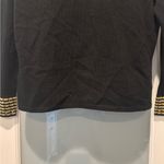 Vintage Black Gold Rhinestone Button Cardigan San Remo Laura Knits Size S Photo 7