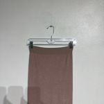 ZARA Tan Seamless Terry Cloth Midi Skirt Sz M Photo 2