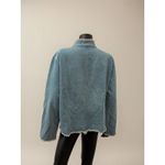 Chico's Design Embroidered Denim Jacket Floral Frog Closure Boho Size 3 Photo 1
