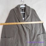 New! Amici by Baci Italy made Vintage Look Cotton swing style Overcoat, size M Brown Size M Photo 7