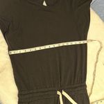 Monrow short sleeve drawstring waist jogger size small jumpsuit Black Photo 9