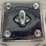 Coach  Drifter Tea Rose Gray Beige Leather Bag Handle Crossbody Shoulder Purse Photo 13