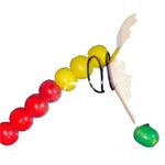 Handmade NWT Rasta Pot Leaf Weed Red Yellow Green Wooden Beaded Necklace Photo 7