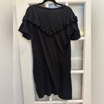 Paige Women's Black Adalie Ruffle T-Shirt Dress Size Small S Pullover Stretchy Photo 2