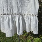 Sea Eyelet White Blouse With Bobble Knit Short Sleeves S Photo 5