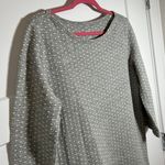 Lands' End Large cotton dress grey polka dot Photo 1