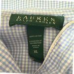 Lauren Ralph Lauren Women Pajama Top XL Blue Gingham Cotton Comfy Sleepwear Logo Size undefined Photo 3