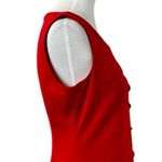 Calvin Klein  Sheath Dress Sunburst Ruched Sleeveless Red Crimson Women’s Size 8 Photo 8