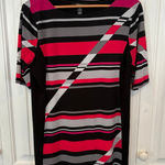 Style & Co Style &‎ Co Pink And Black Stripe Tunic/Dress Size Large Petite Photo 0