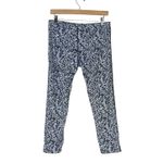 Nike  Dri-FIT Cropped Leggings Womens M Black White Abstract Mid Rise Stretch Photo 4